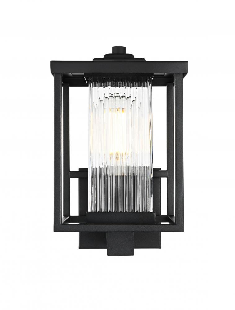 Dover 7 inch Outdoor Pendant in Black