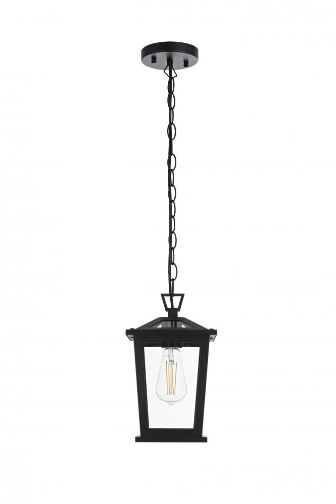 Cayman 7 inch Outdoor Pendant in Black