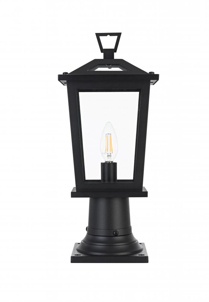 Berks 7 inch Outdoor Pendant in Black