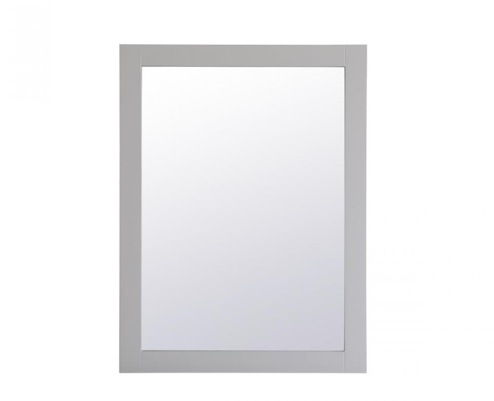 Aqua Rectangle Vanity Mirror 27 Inch in Grey