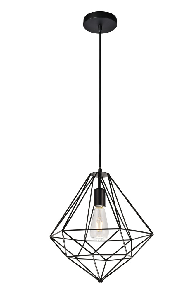 Poe Collection Pendant D13.7 H14.9 Lt:1 Dark Bronze Finish