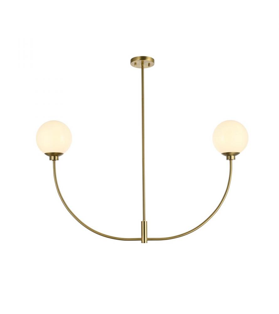 Nyomi 42 Inch Chandelier in Satin Gold