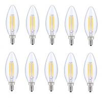 Elegant E12LED105-10PK - LED E12 Candelabra, Blunt Tip, 2700k, 300 Degree, Cri80, Es, Ul, 6w, 40w Equivalent, 15000hrs