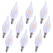 Elegant E12LED124-10PK - LED E12 CANDELABRA, 5000K, 300 degree, CRI80, ES, UL/CUL, 2.5W, 25W EQUIVALENT, 15000HRS