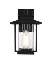 Elegant OD317W12BK - Tioga 7 inch Outdoor Pendant in Black