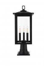 Elegant OD325P22BK - Carlisle 7 inch Outdoor Pendant in Black