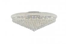 Elegant V1800F42C/RC - Primo 30 Light Chrome Flush Mount Clear Royal Cut Crystal