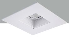 Elegant R4-590MW - 4" Matte White Square baffle Trim MR16