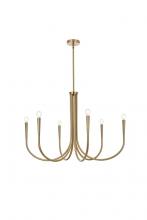 Elegant LD722D36SG - Layne 36 Inch Chandelier in Gold