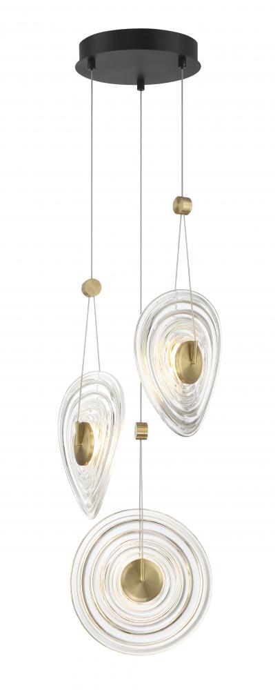 3 LIGHT LED PENDANT FIXTURE