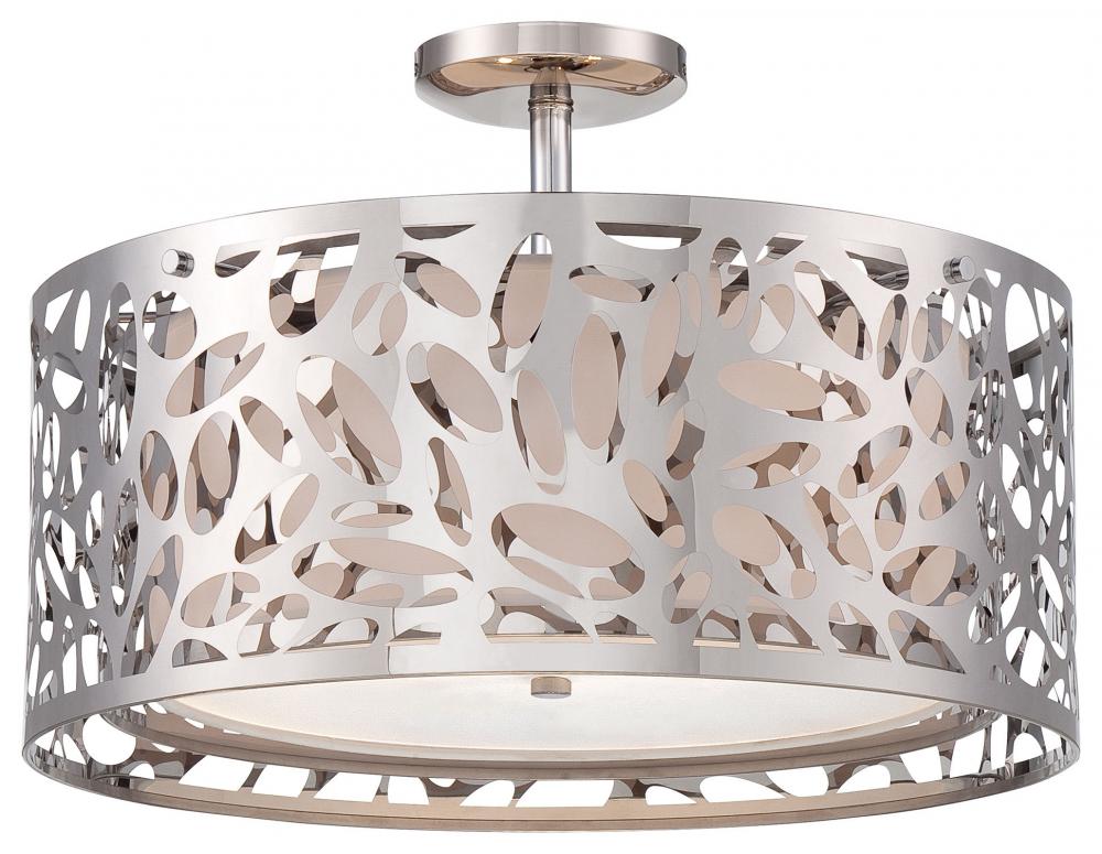 2 LIGHT SEMI FLUSH MOUNT