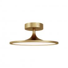 Alora Lighting SF418012BG-UNV - Issa 12-in Brushed Gold LED Semi Flush Mount