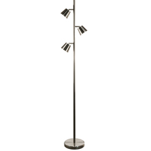 Dainolite 625LEDF-SC - 3 Light LED Floor Lamp, Satin Chrome Finish