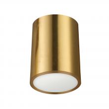 Dainolite ECO-C512-AGB - 12W Flush Mount Aged Brass with Frosted Acrylic Diffuser