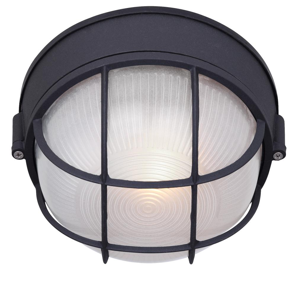 Marine 1 Light Outdoor Lantern, Black Finish