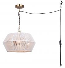 Canarm ICH2110B04GD18 - IKARIA, 4 Lt 17.75" W Rod Chandelier, 60W Type A