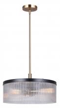 Canarm ICH1143A03BKG15 - JENNER 3 Light Matte Black and Gold Glam Chandelier for Dining Rooms and Living Rooms