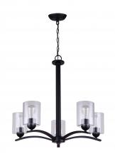 Canarm ICH370A05BK-RG - Canarm 5 Light Chandelier