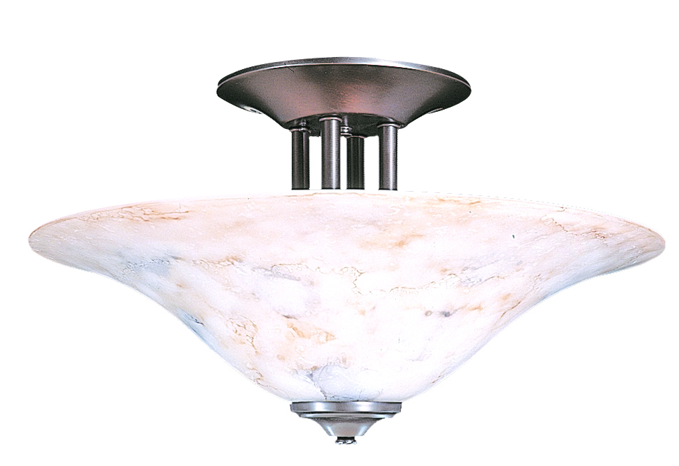 Three Light Semi-Flush Mount from the Black Forest Collection