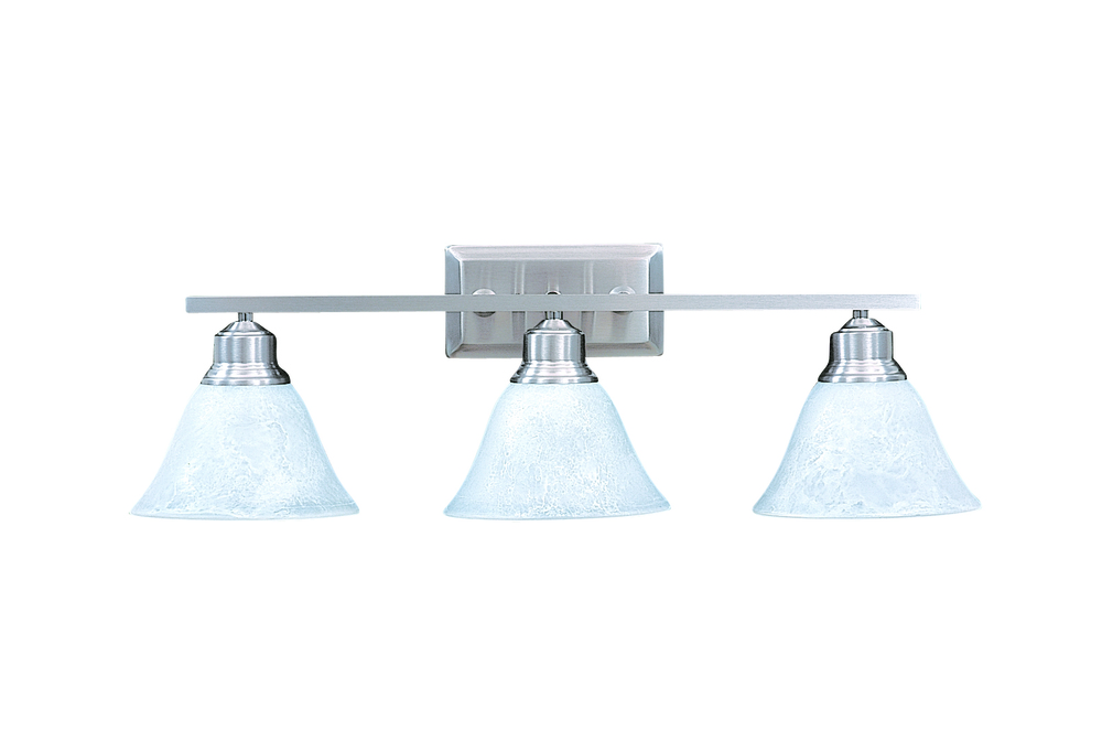 3-Light Brushed Stainless Bellevue Sconce