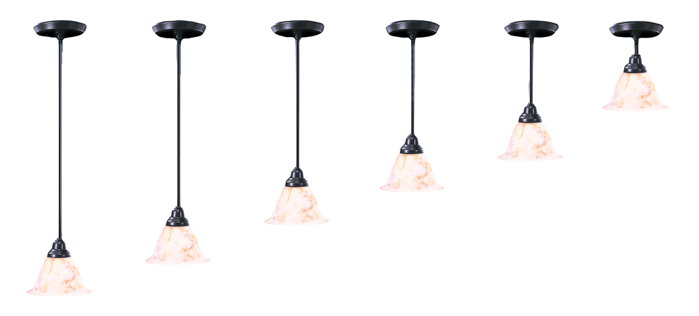 Single Light Pendant from the Black Forest Collection