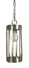 Framburg 4661 SP/PN - 1-Light Satin Pewter/Polished Nickel Pantheon Pendant