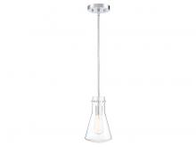 Savoy House Meridian M70063CH - 1-Light Pendant in Chrome