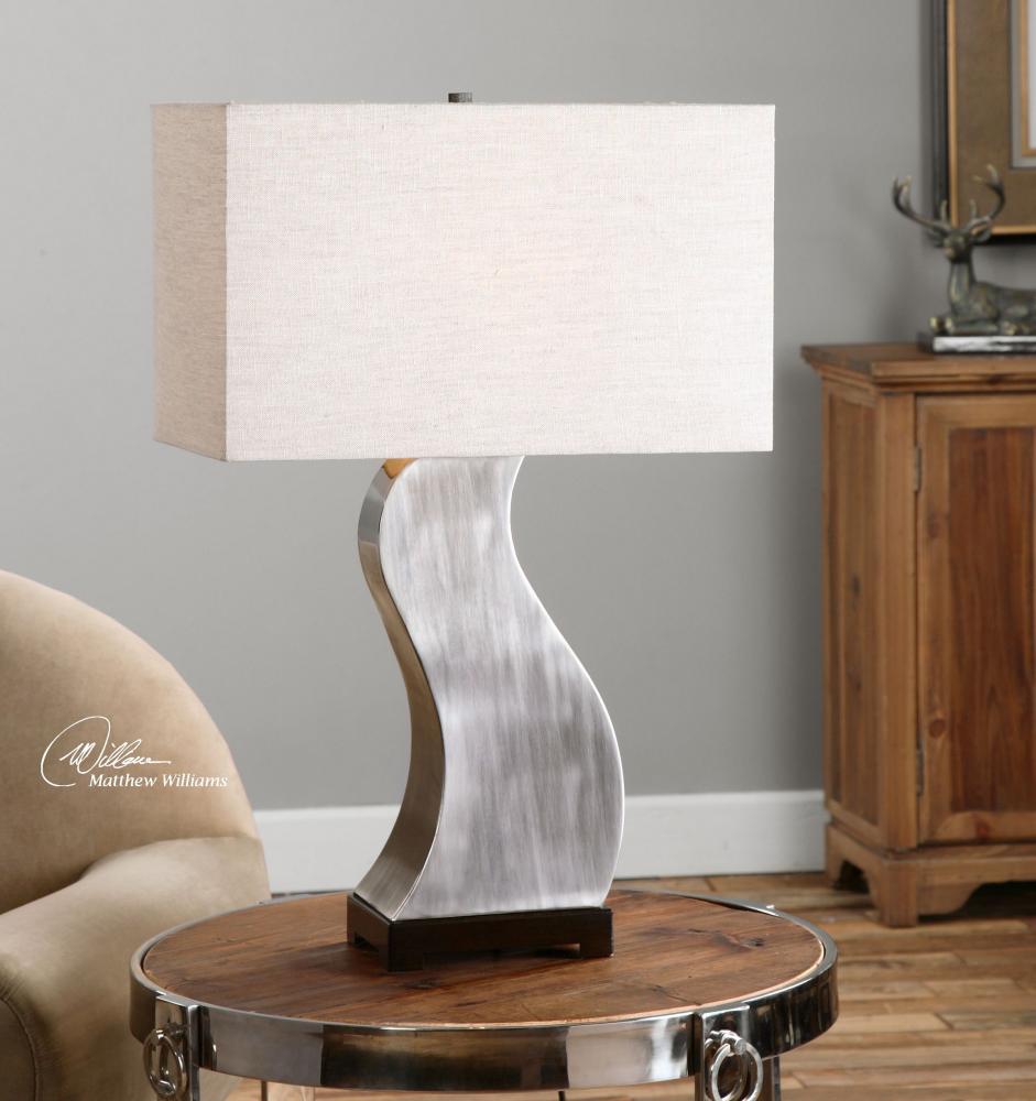 Arjuna Brushed Nickel Table Lamp