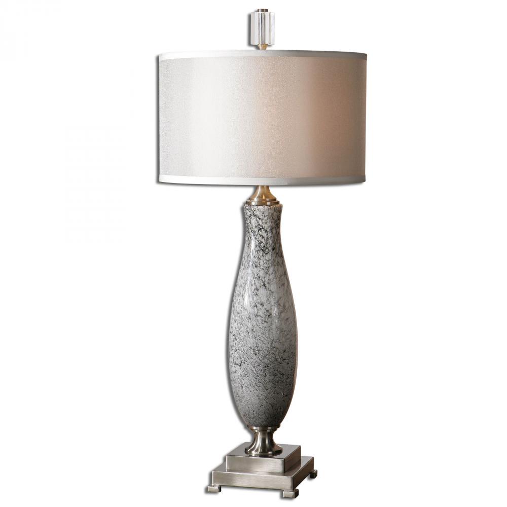 Plated Brushed Nickel Table Lamp