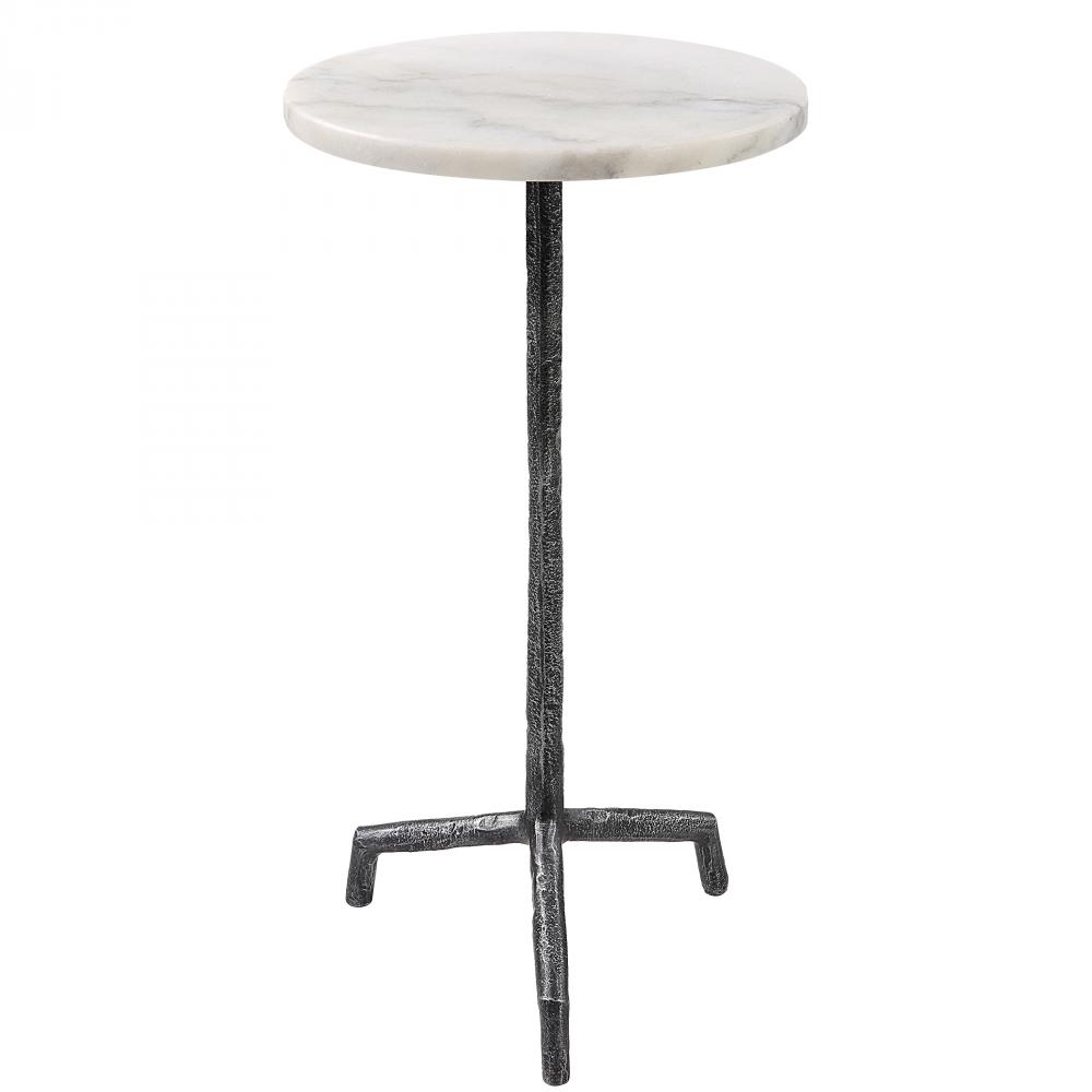 Puritan White Marble Drink Table