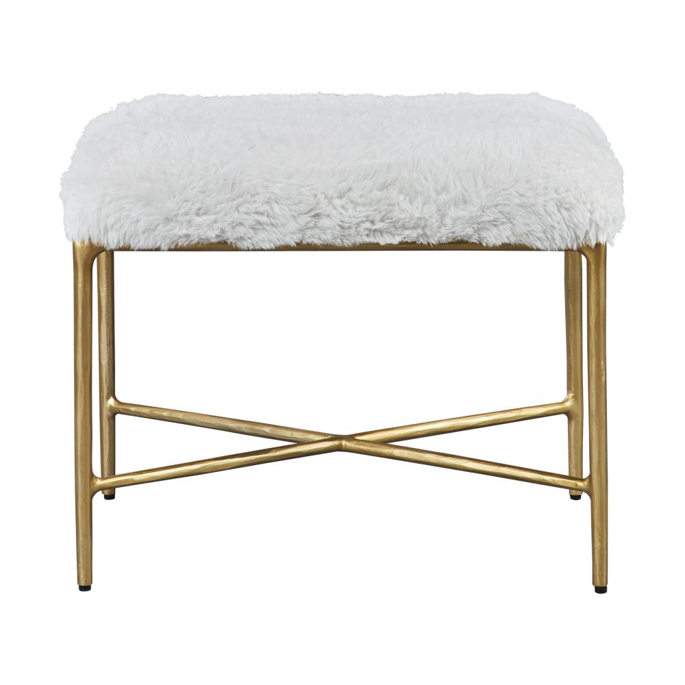 Uttermost Charmed Sheepskin Small Bench