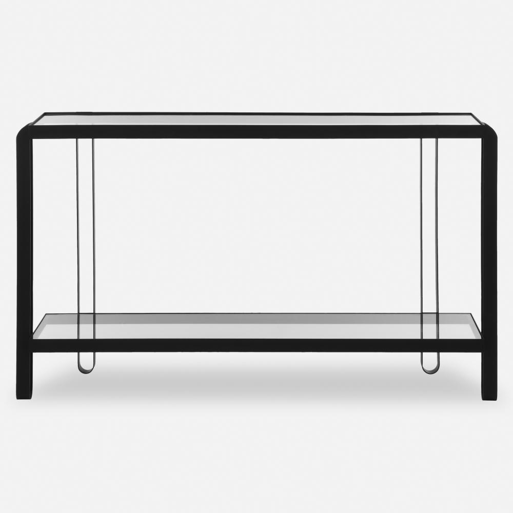 Shadow Black Iron Console Table