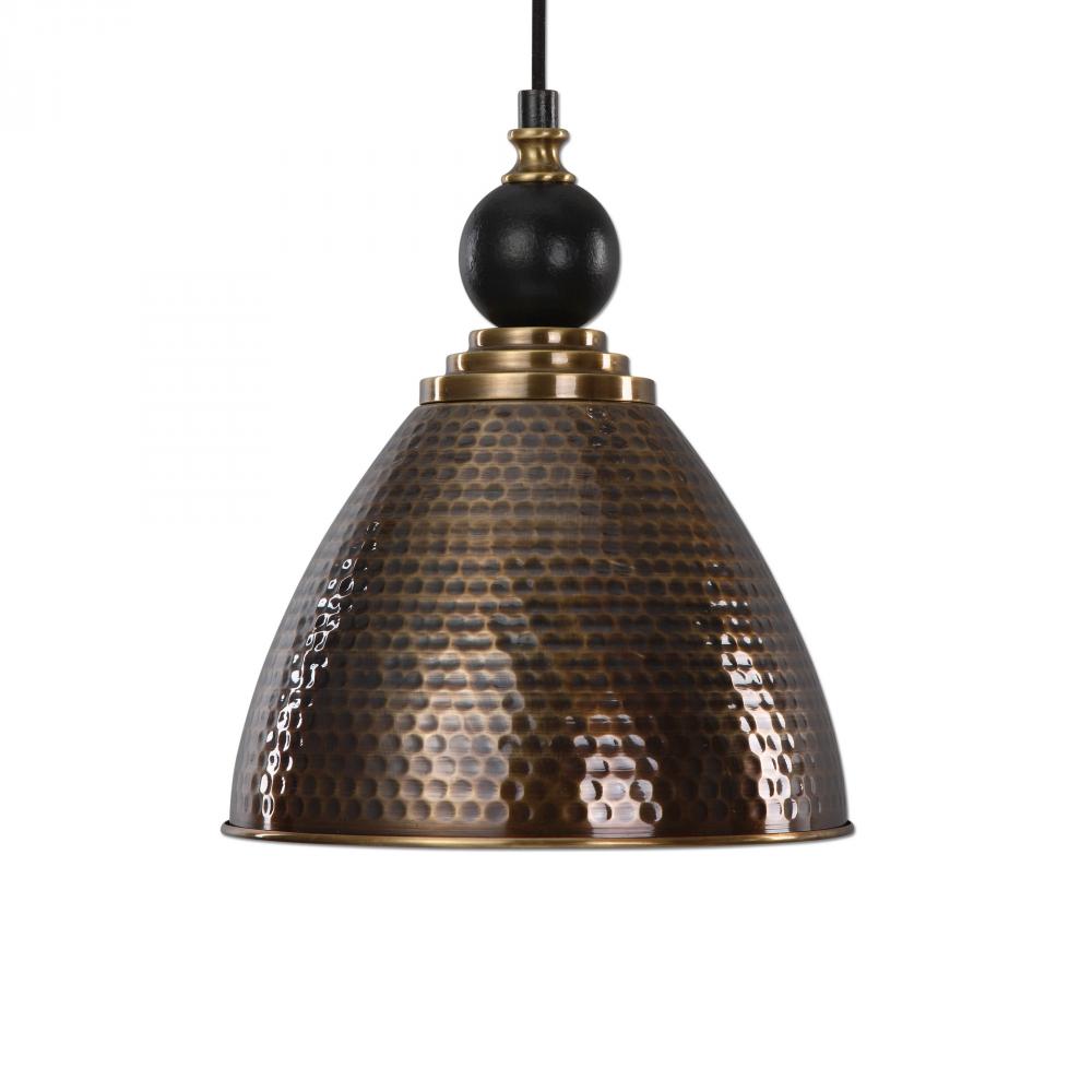 Uttermost Adastra 1 Light Antique Brass Pendant