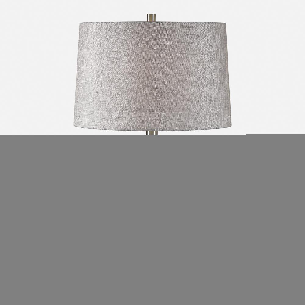 Uttermost Kansa Distressed White Table Lamp