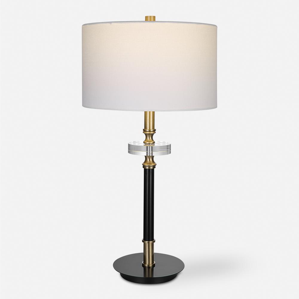 Uttermost Maud Aged Black Table Lamp