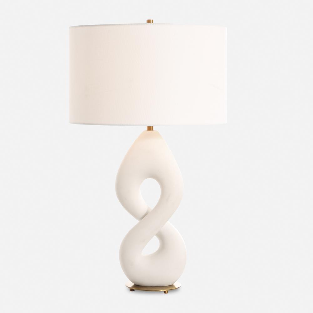 Uttermost Meridian Ivory Stone Table Lamp