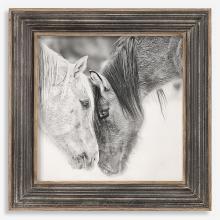 Uttermost 51110 - Custom Black And White Horses Print