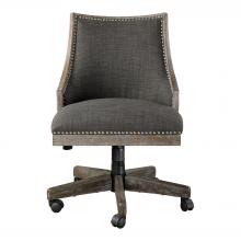 Uttermost 23431 - Aidrian Charcoal Desk Chair