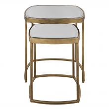 Uttermost 22957 - Vista Gold Nesting Tables, Set Of 2