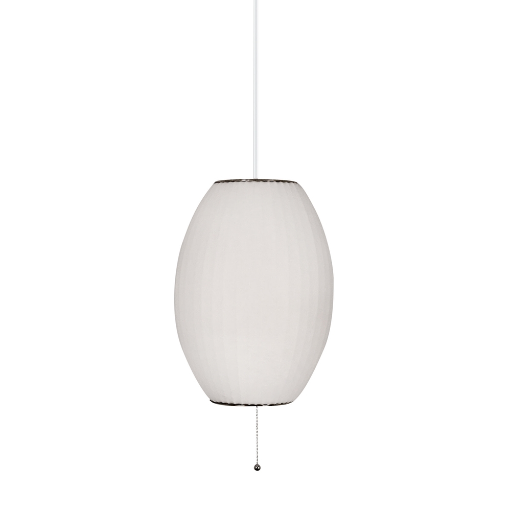 Cigar 1-Light Mini Pendant in White