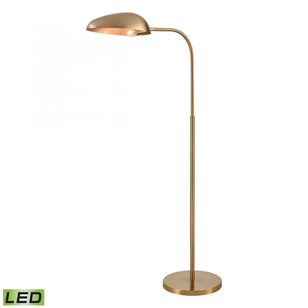 Alda 53.5'' High 1-Light Floor Lamp - Aged Brass - Includes LED Bulb