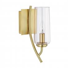 ELK Home 8153-SB-CL - Tulip 11.75'' High 1-Light Sconce - Satin Brass