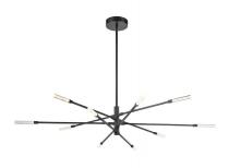  85038/LED - Light Streak 55.5'' Wide 10-Light Chandelier - Matte Black