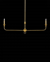  9000-1256 - Nottaway Linear Gold Chandelier