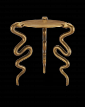 Currey 4000-0140 - Serpent Brass Accent Table