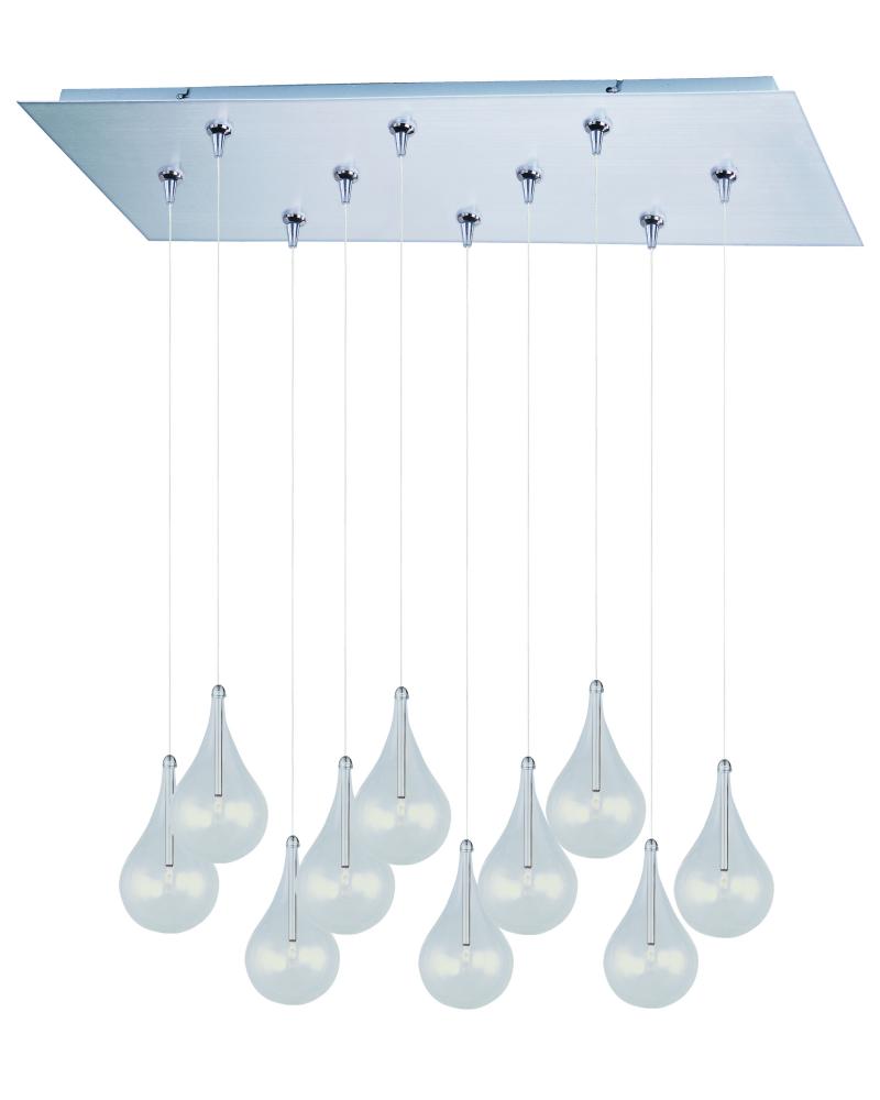 Larmes 10-Light RapidJack Pendant and Canopy